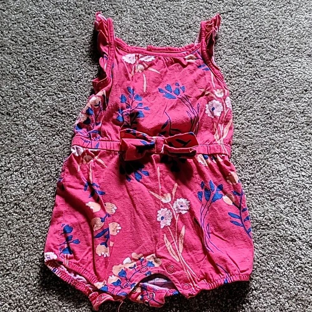 12 month floral romper